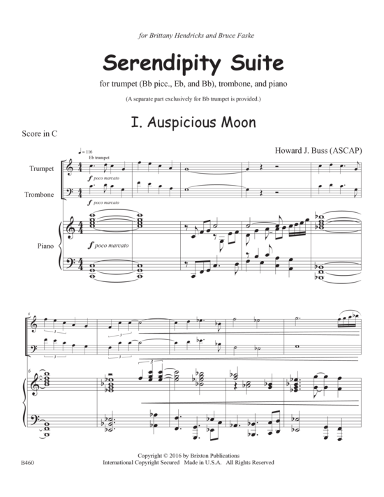Product picture to: Serendipity Suite Howard J. Buss