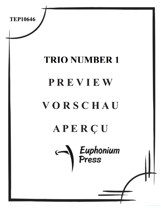 Produktgalerie: Seite 2 von 21 Trio Number 1 , , (Horn in F, Tuba + Klavier)