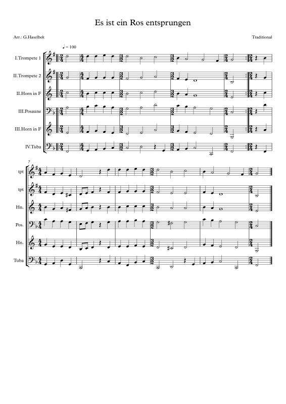 Produktbild zu: Es ist ein Ros entsprungenTraditional