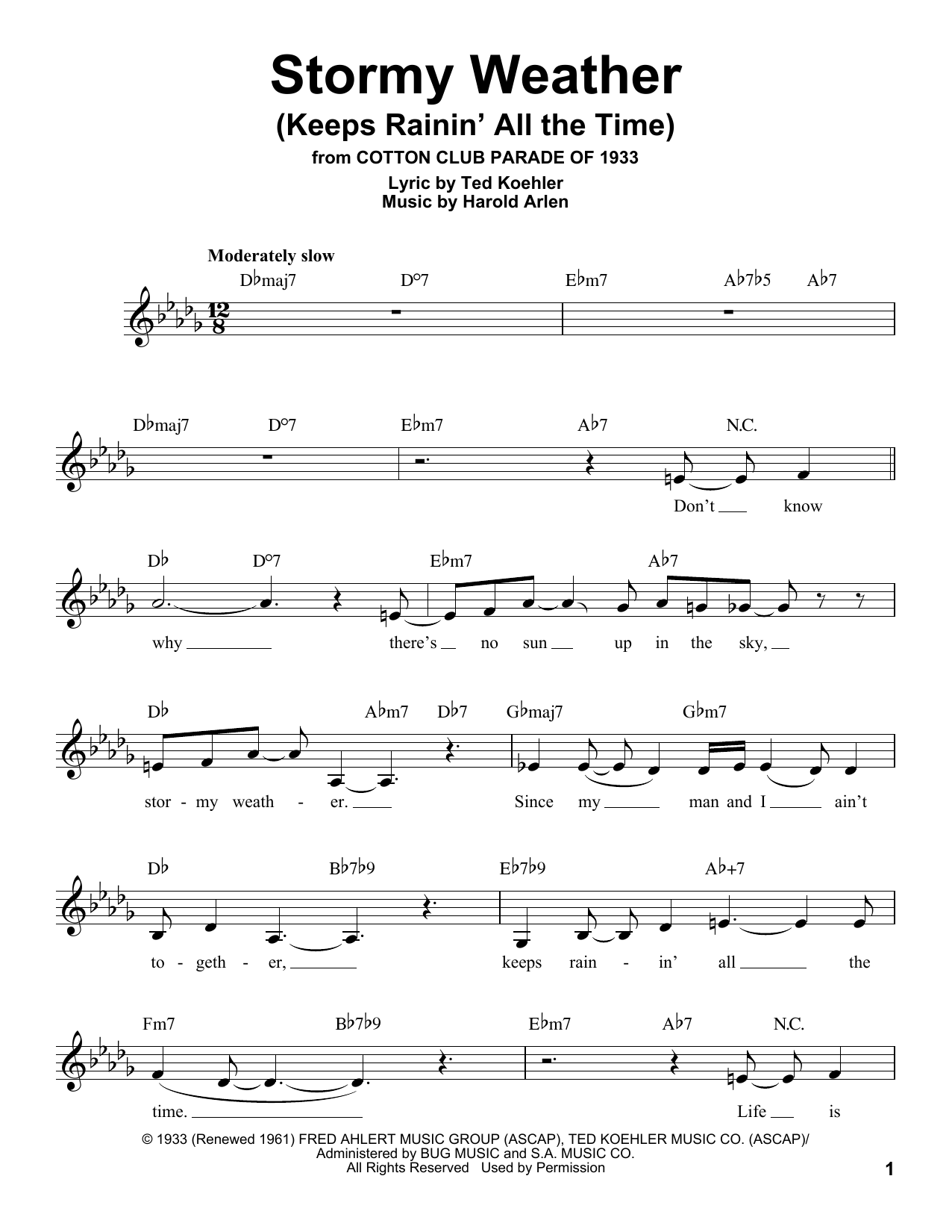 Produktbild zu: Stormy Weather (Keeps Rainin' All The Time)