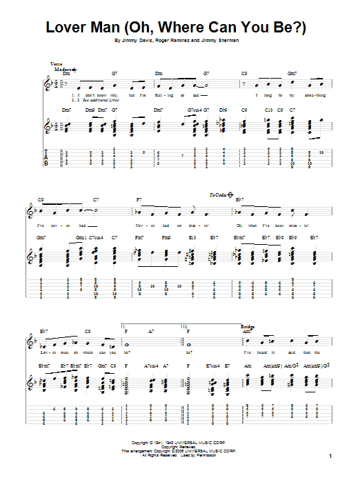 Produktbild zu: Lover Man (Oh, Where Can You Be?)
