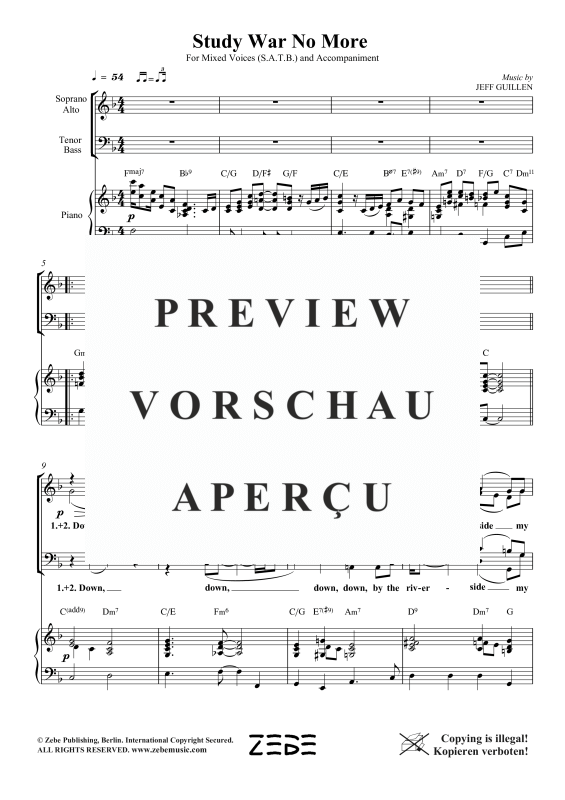 Produktgalerie: Seite 6 von 9 Study War No More, , Gemischter Chor und Klavier