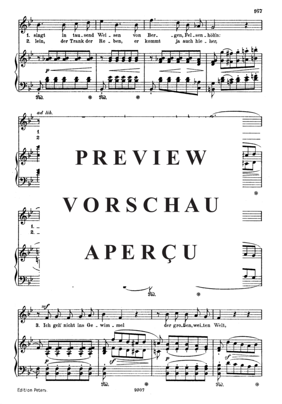Product gallery: Page 3 of 4 Ich wand're nicht, Op.51 No.3, , High Voice and Piano
