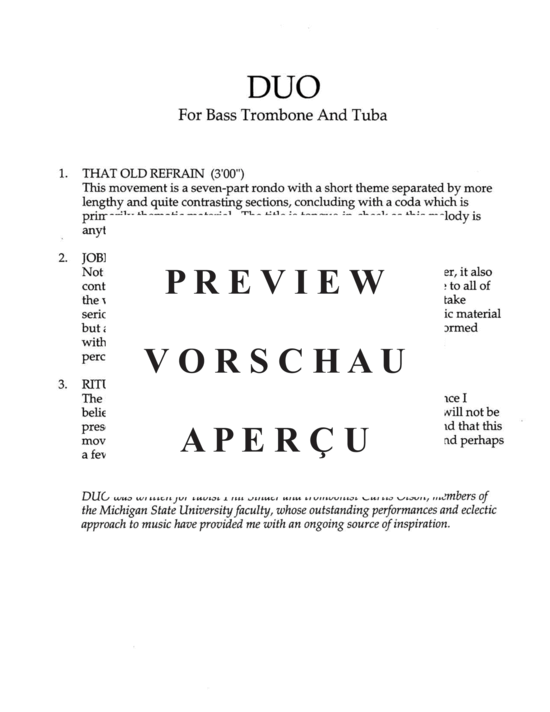 Produktgalerie: Seite 19 von 21 Duo , , (Duett für Bass Posaune + Tuba)