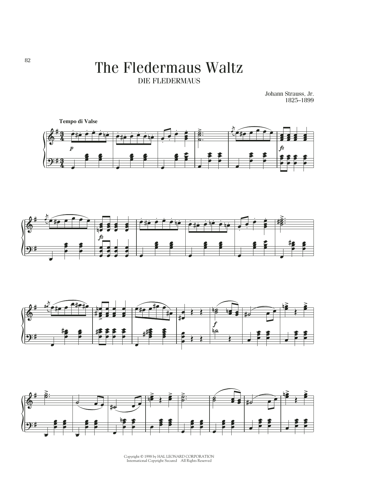 Product picture to: The Fledermaus Waltz