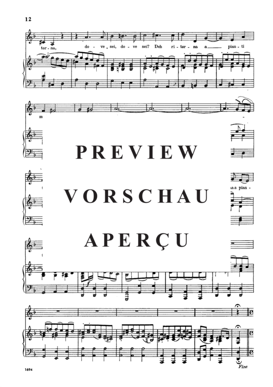 Product gallery: Page 4 of 5 Cara sposa, , Low Voice and Piano