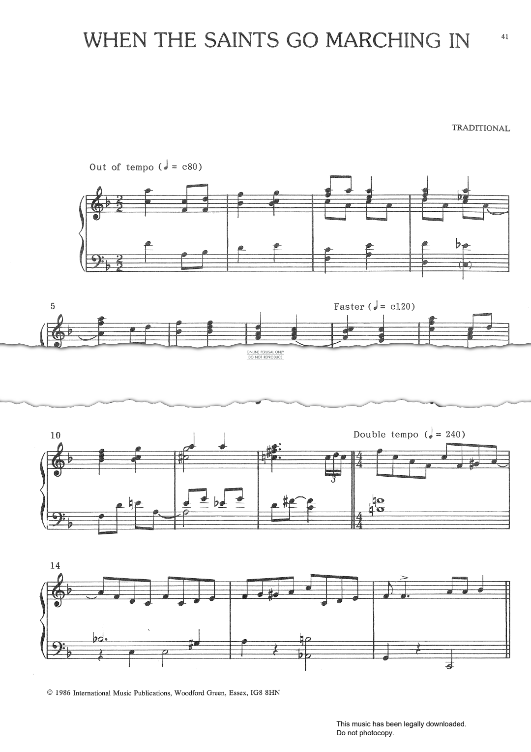 Produktbild zu: When The Saints Go Marching In