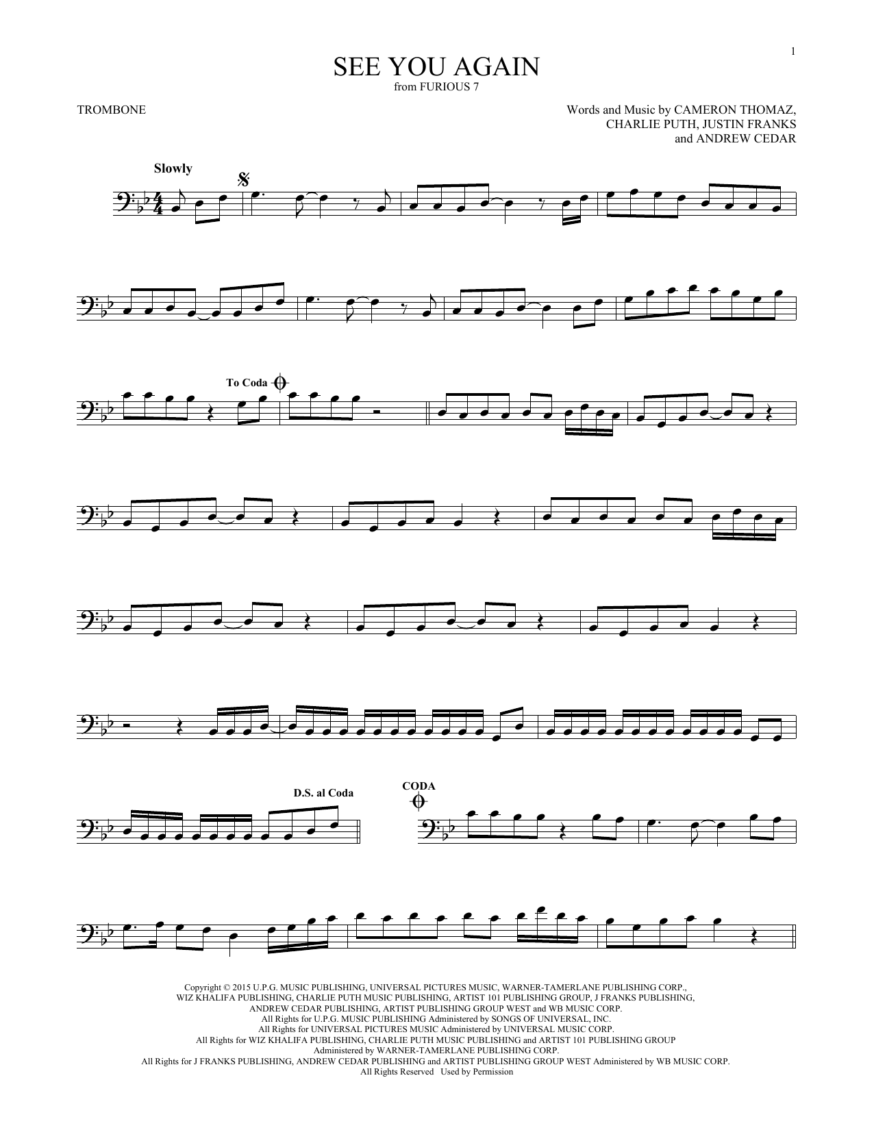 Product gallery: Page 1 of 1 See You Again (feat. Charlie Puth), Wiz Khalifa