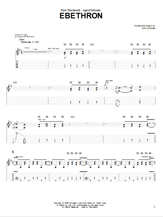 Produktgalerie: Seite 1 von 1 Ebethron, The Sword, Gitarre