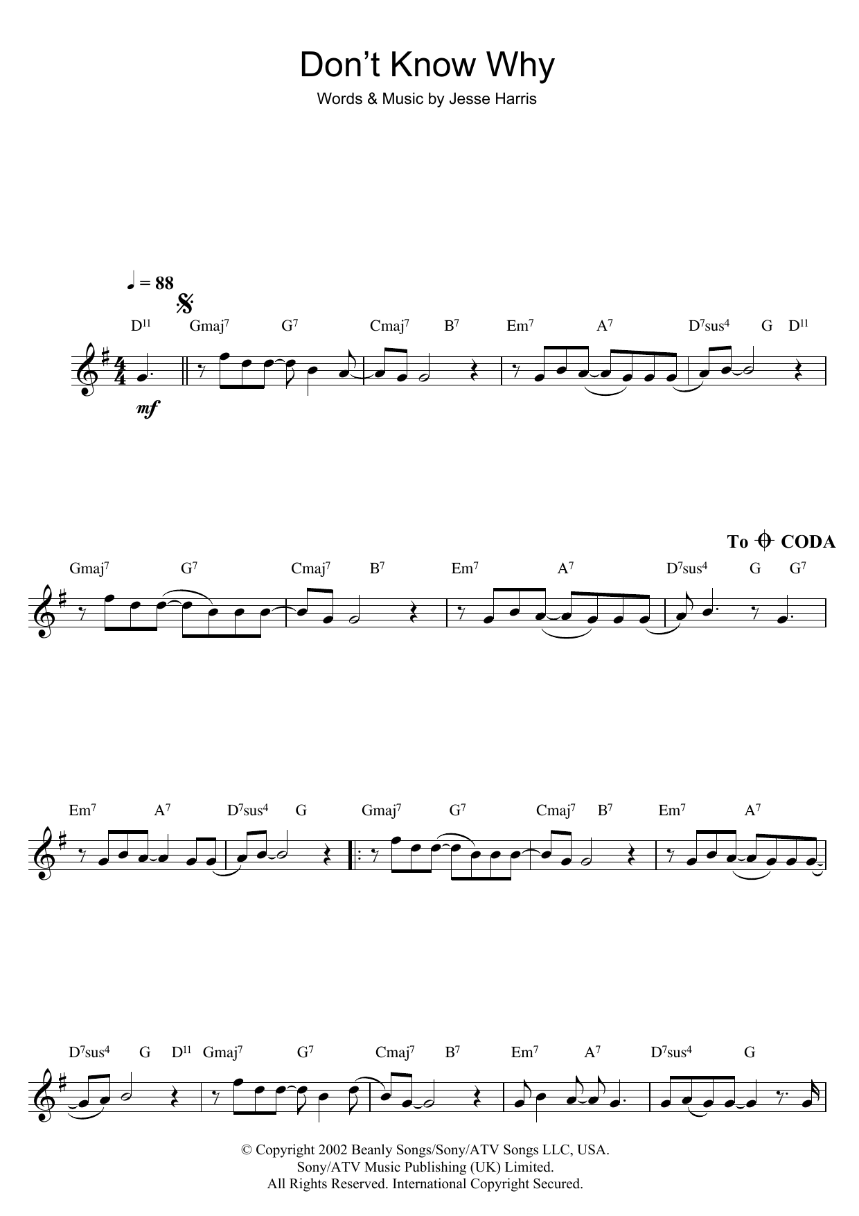 Product gallery: Page 1 of 1 Don't Know Why, Norah Jones