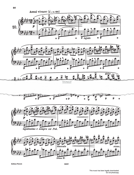 Produktgalerie: Seite 1 von 1 Etüde Op.10 No.10, Frederic Chopin, Klavier