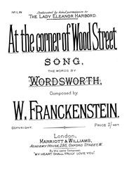 cover: At The Corner Of Wood Street, W. Franckenstein