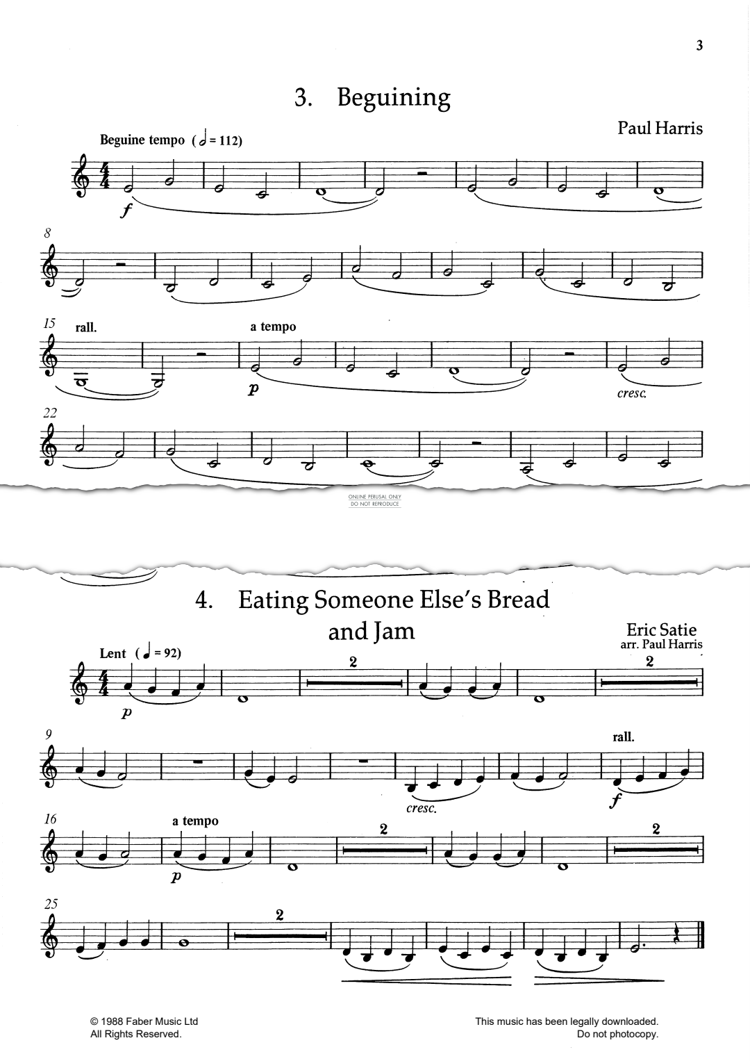 Produktgalerie: Seite 1 von 1 Eating Someone Else's Bread And Jam, Erik Satie, Klarinette, Klavier