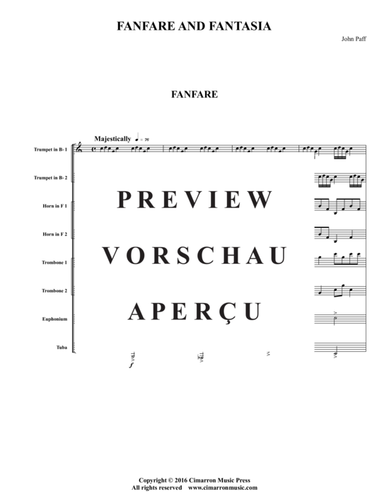 Product gallery: Page 3 of 21 Fanfare and Fantasia , , (Brass Ensemble)