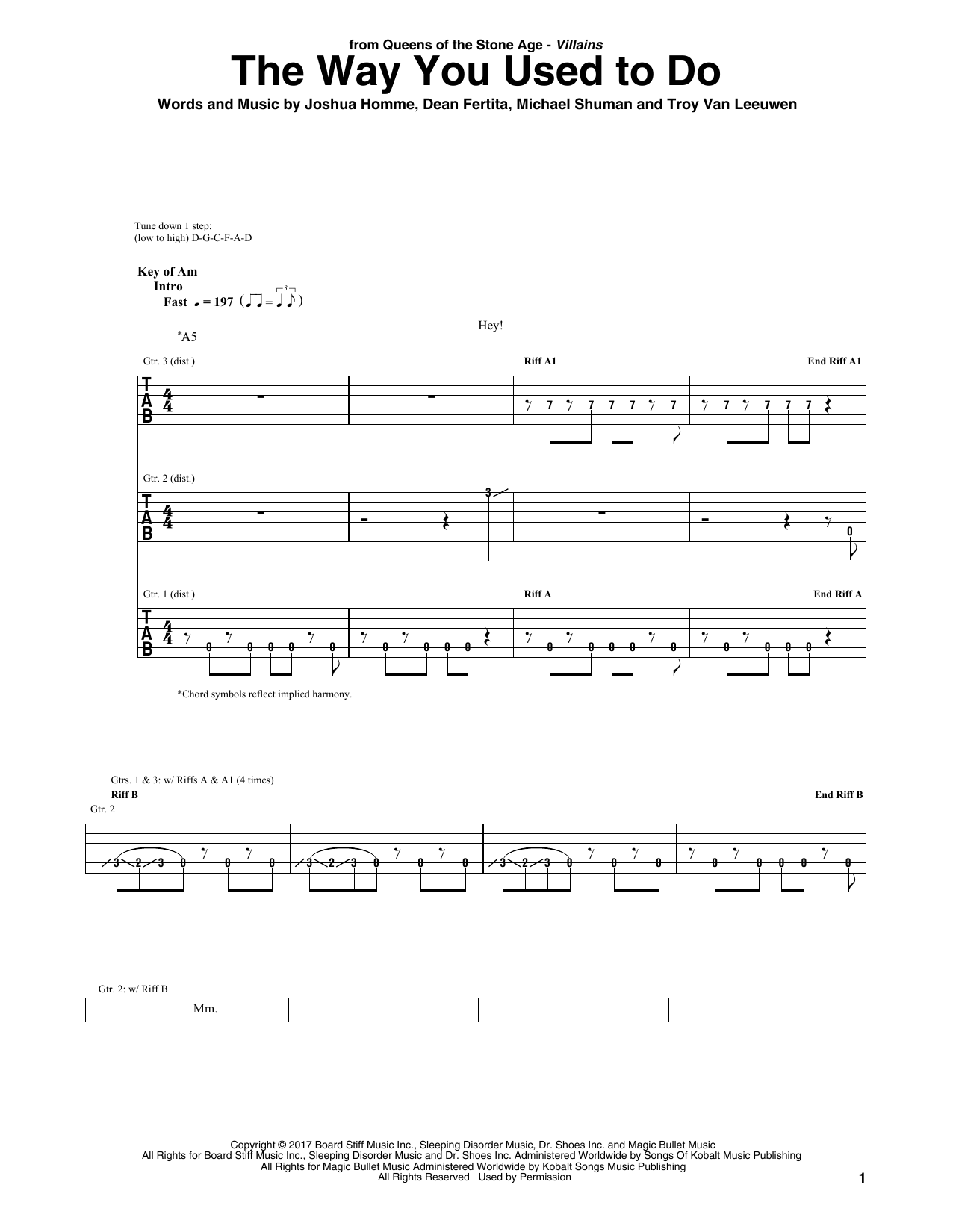 Product gallery: Page 1 of 1 The Way You Used To Do, Queens Of The Stone Age