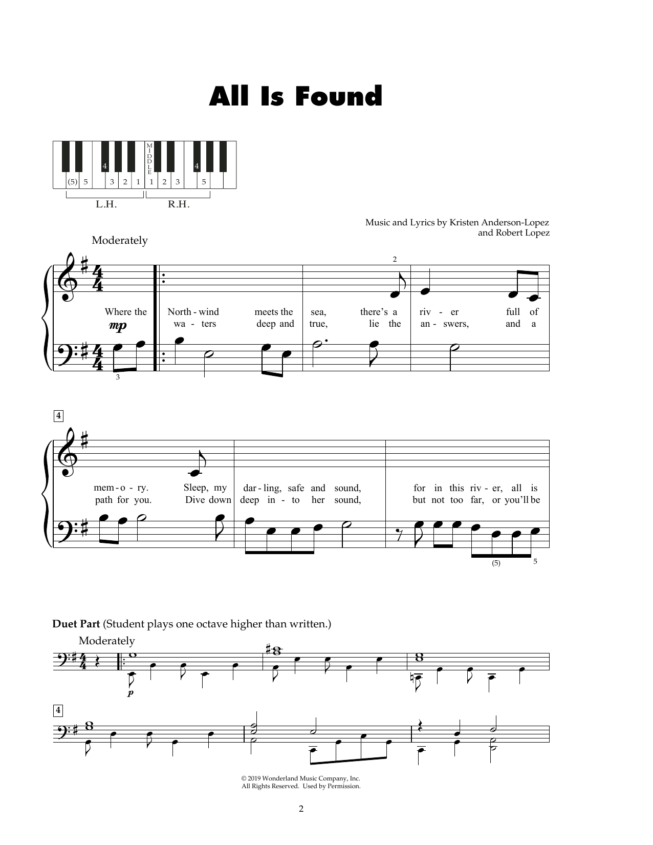 Produktbild zu: All Is Found (from Frozen 2)