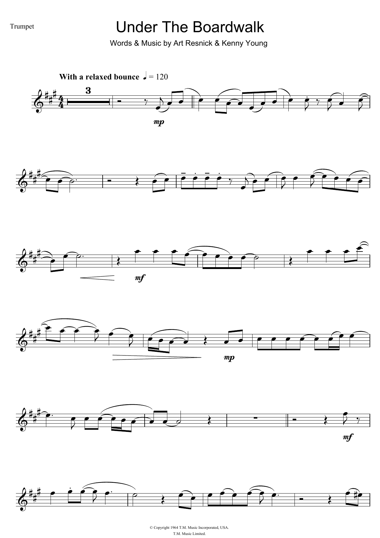 Produktgalerie: Seite 1 von 1 Under The Boardwalk, The Drifters, Trompete