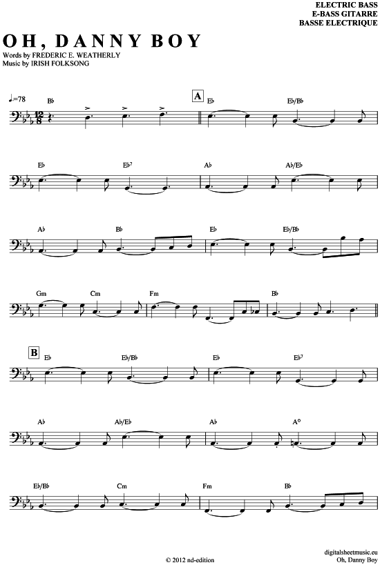 Product picture to: Oh, Danny Boy Irish Folksong