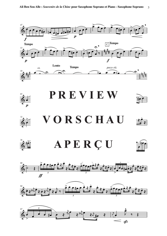 gallery: Souvenirs de la Chine , , (Sopran Saxophon + Klavier)