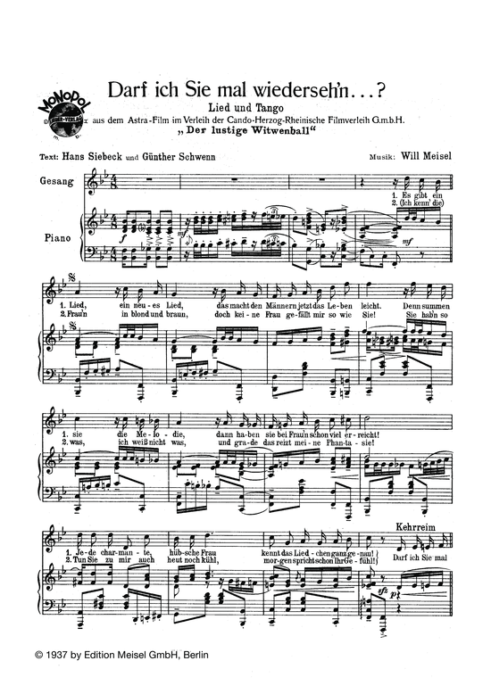 Produktbild zu: Darf ich Sie mal wiedersehnaus: Der lustige Witwenball (Film)