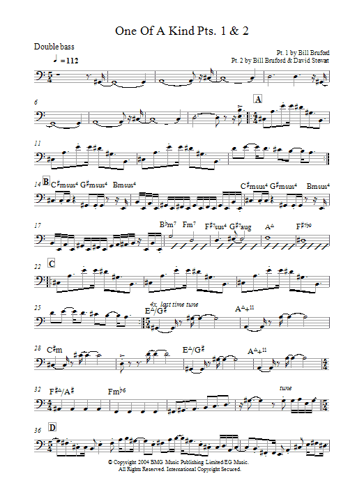 Produktgalerie: Seite 1 von 1 One Of A Kind Pts. 1 & 2, Bill Bruford, E-Bass, Gitarre
