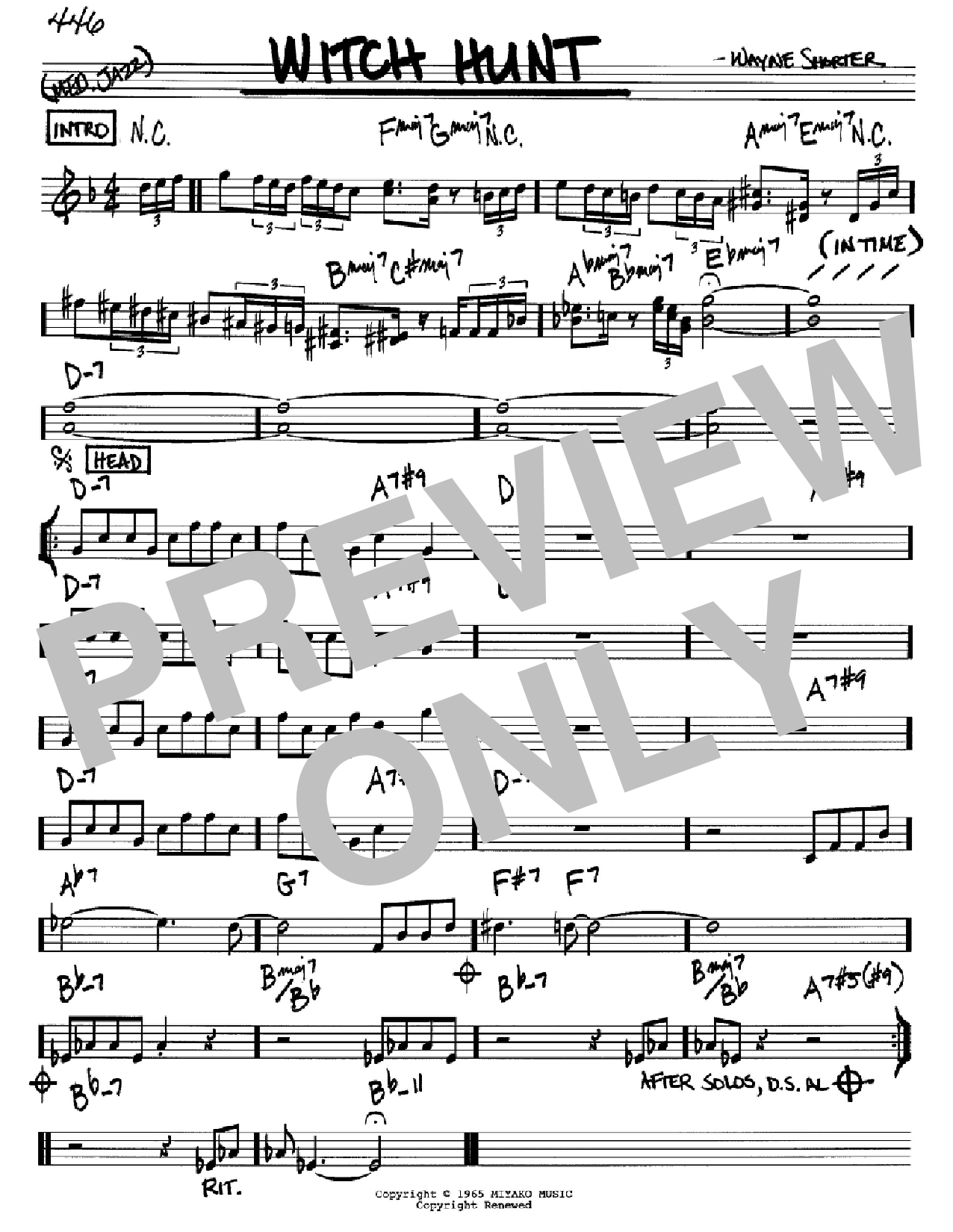 Product gallery: Page 1 of 1 Witch Hunt, Wayne Shorter