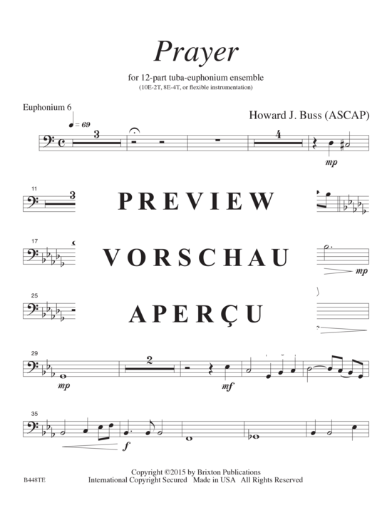 Product gallery: Page 20 of 21 Prayer , , (12-part tuba-euphonium choir)