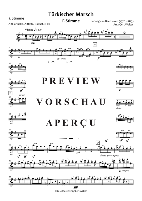 gallery: Türkischer Marsch , , (Quintett flexible Besetzung)