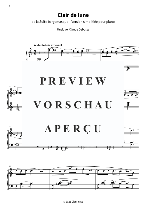 gallery: Pièces nocturnes rêveuses - Pièces pour piano simplifiées pour la paix intérieure, , Klavier Solo