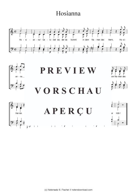 Produktbild zu: Hosianna  