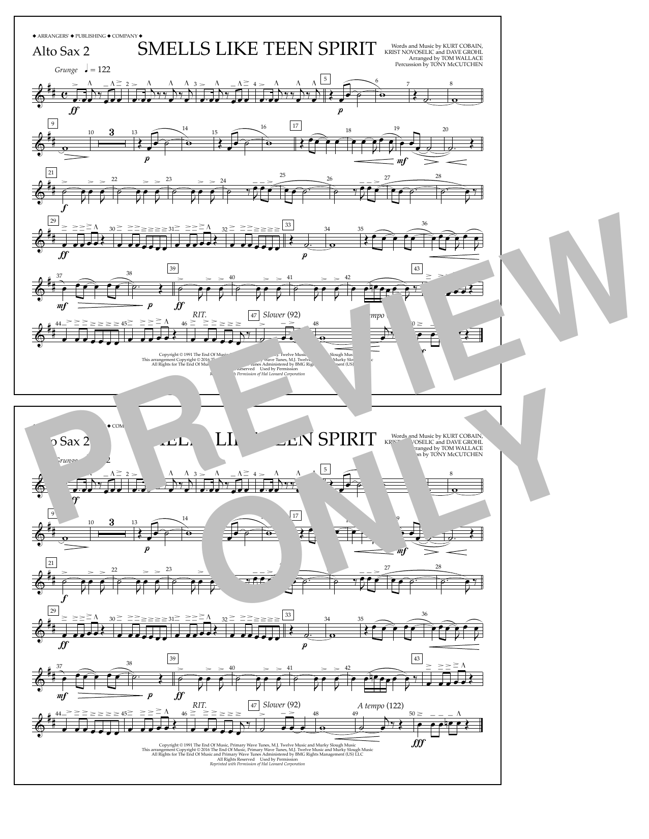 Product picture to: Smells Like Teen Spirit - Alto Sax 2
