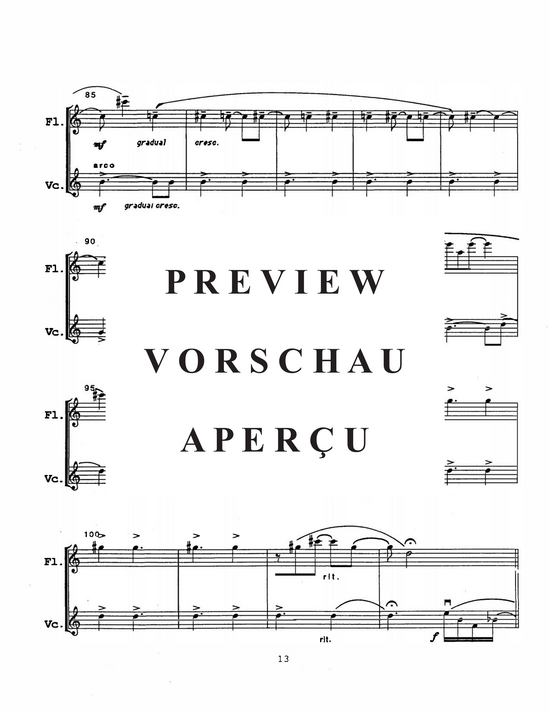 Product gallery: Page 15 of 21 Traces , , (flute, clarinet, bass clarinet, violin and cello)