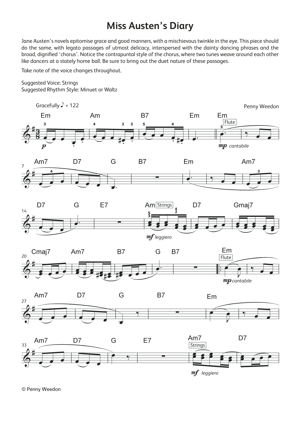 Produktgalerie: Seite 1 von 1 Miss Austen's Diary (LCME Electronic Keyboard Grade 5 List B), Penny Weedon, Klavier