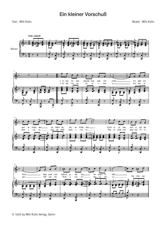 Produktbild zu: Ein kleiner Vorschuss