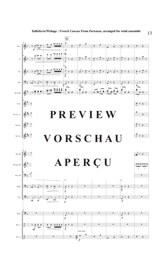 Product gallery: Page 14 of 21 Final : Galop French Cancan from Parisians , , (mixed ensemble/woodwinds and brass + percussion)
