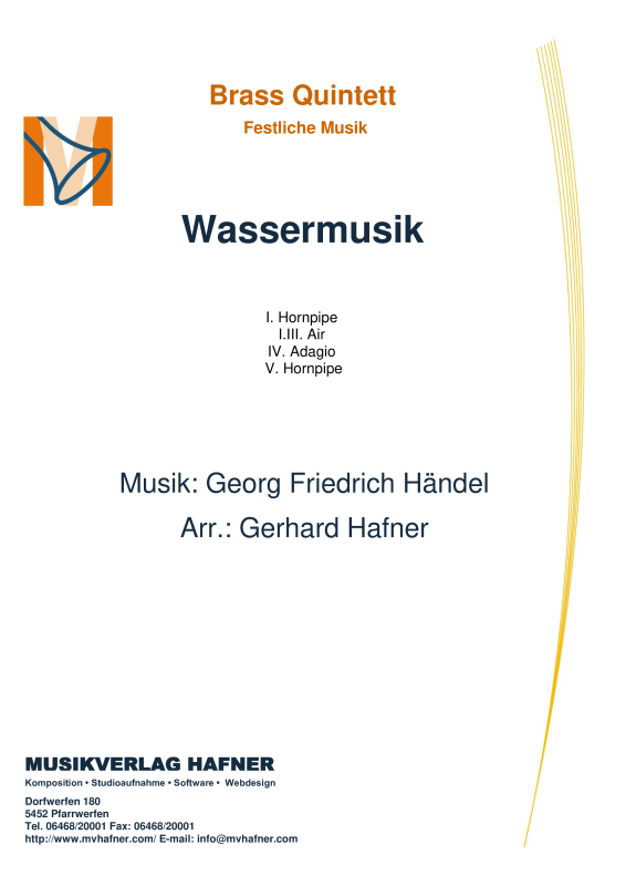 cover: Wassermusik, , (Blechbläser Quintett)