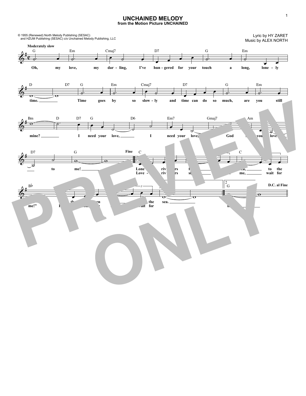Product picture to: Unchained Melody