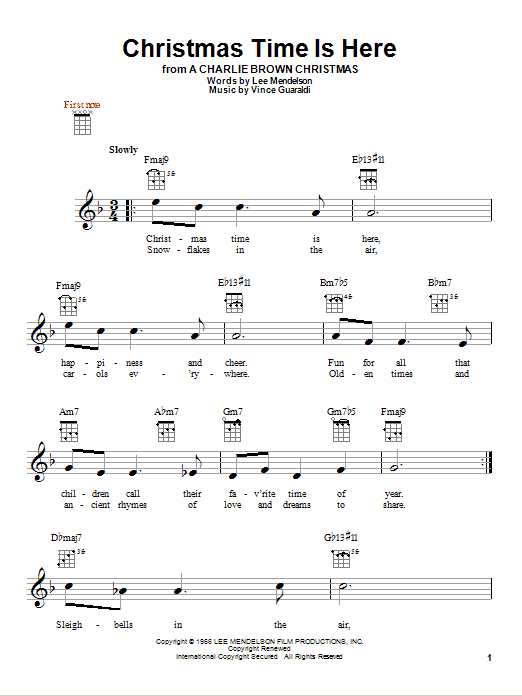 Product gallery: Page 1 of 1 Christmas Time Is Here, Vince Guaraldi