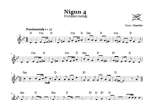 Product gallery: Page 1 of 1 Nigun 4 (Wordless Melody), Chasidic