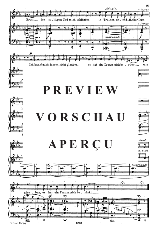 Product gallery: Page 3 of 3 Ich kann's nicht fassen, Op.42 No.3, , High Voice and Piano
