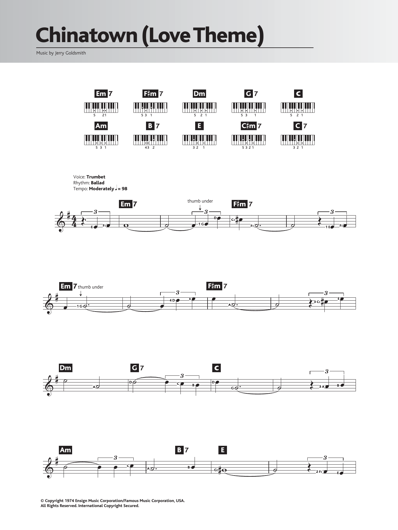Produktbild zu: Chinatown (Love Theme/Jake And Evelyn)