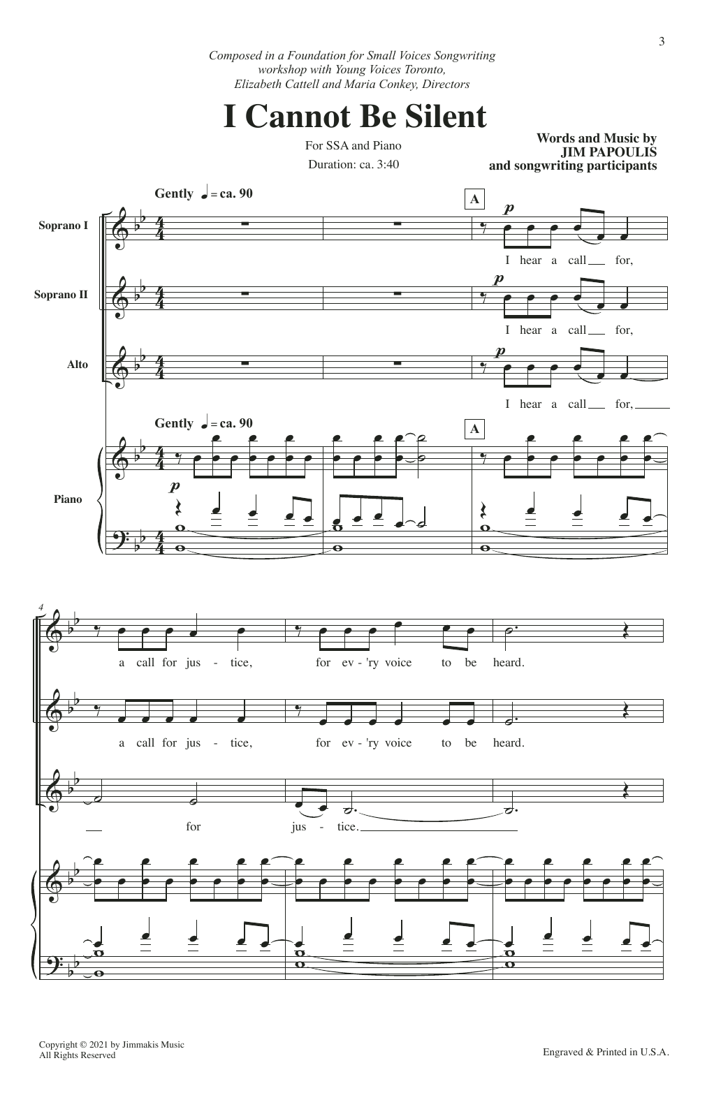 Produktgalerie: Seite 1 von 1 I Cannot Be Silent, Jim Papoulis, Chor