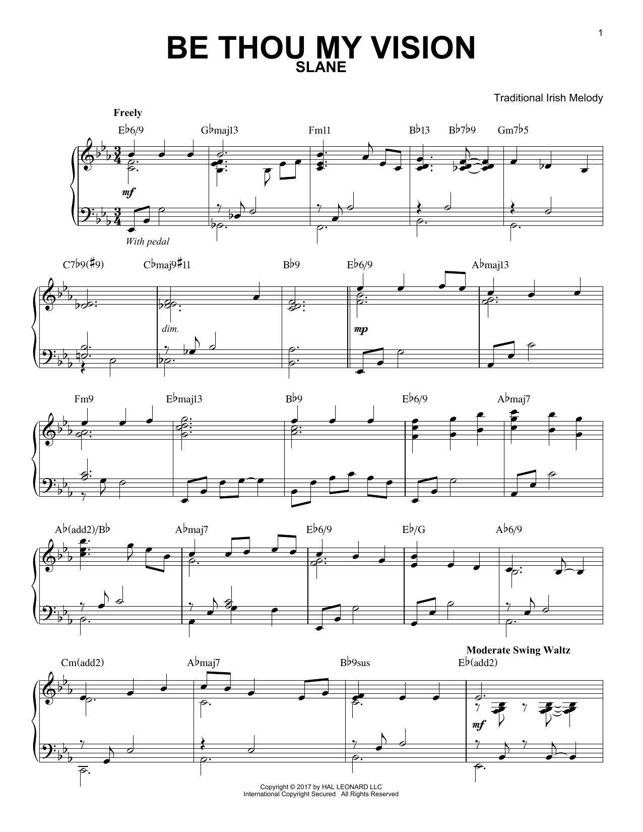 Product gallery: Page 1 of 1 Be Thou My Vision [Jazz version] (arr. Brent Edstrom), Traditional Irish