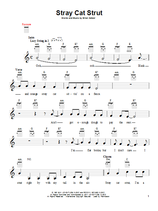 Product gallery: Page 1 of 1 Stray Cat Strut, Stray Cats