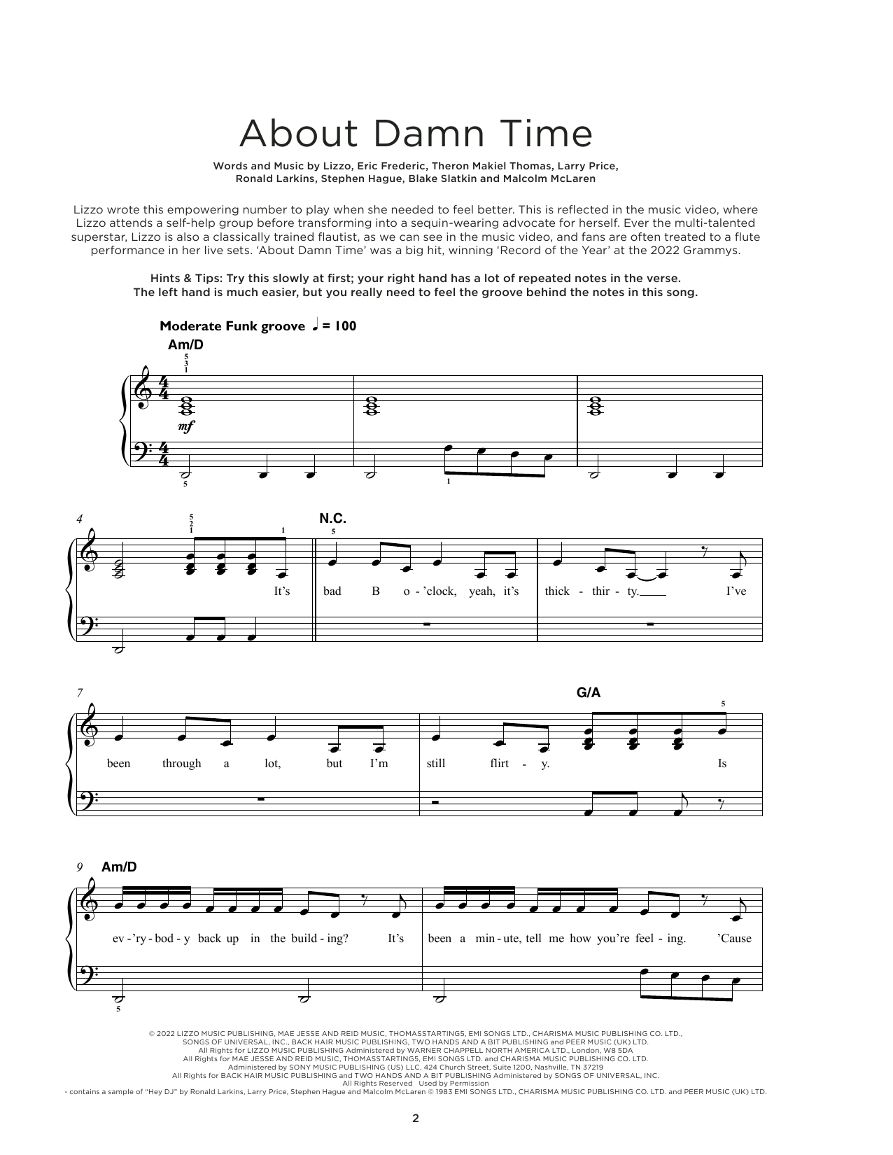 Produktbild zu:  About Damn Time - Lizzo