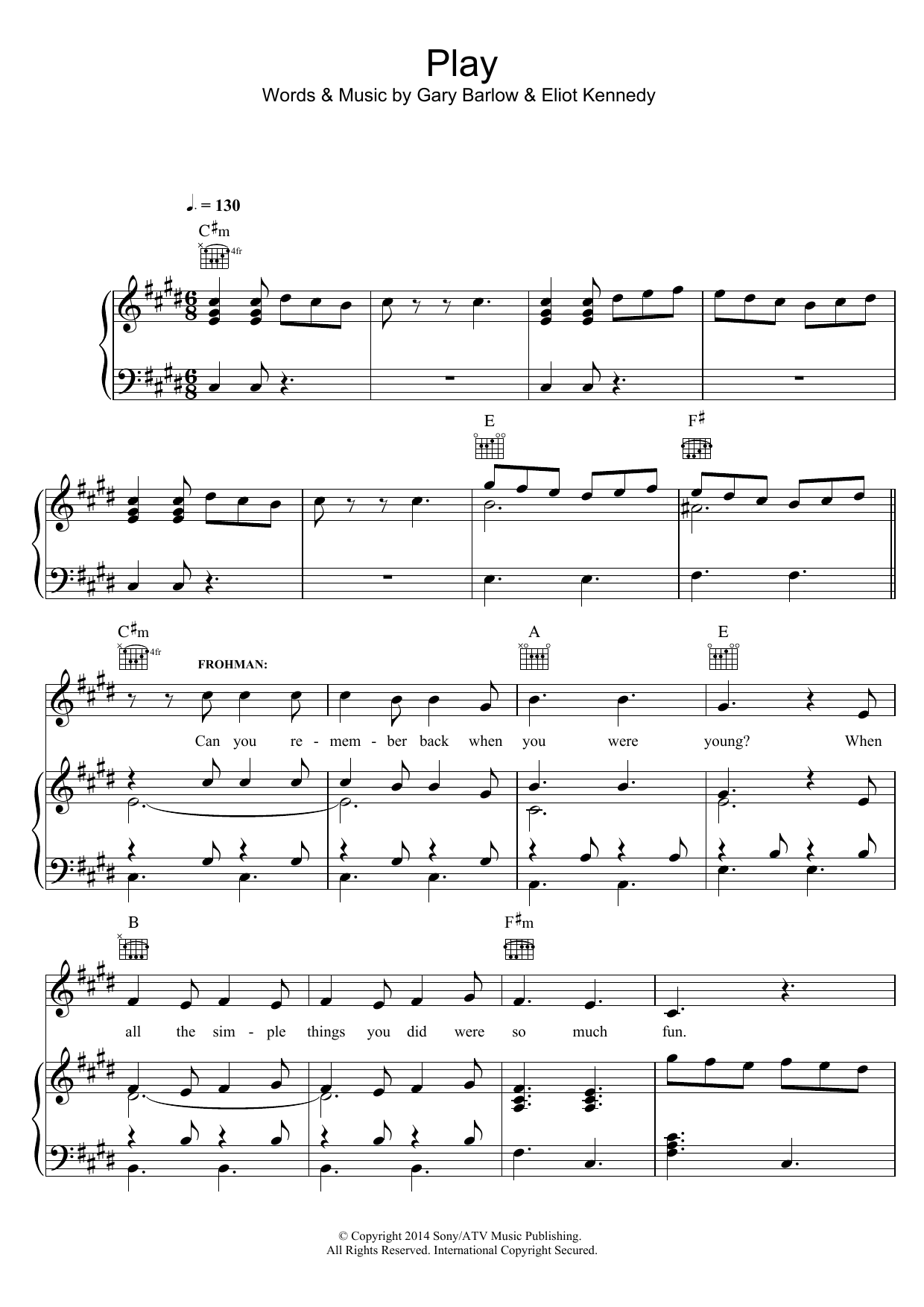 Produktbild zu: Play (from 'Finding Neverland')