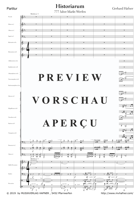 Product gallery: Page 5 of 11 Historiarum - 777 Jahre Markt Werfen, , (large wind orchestra)