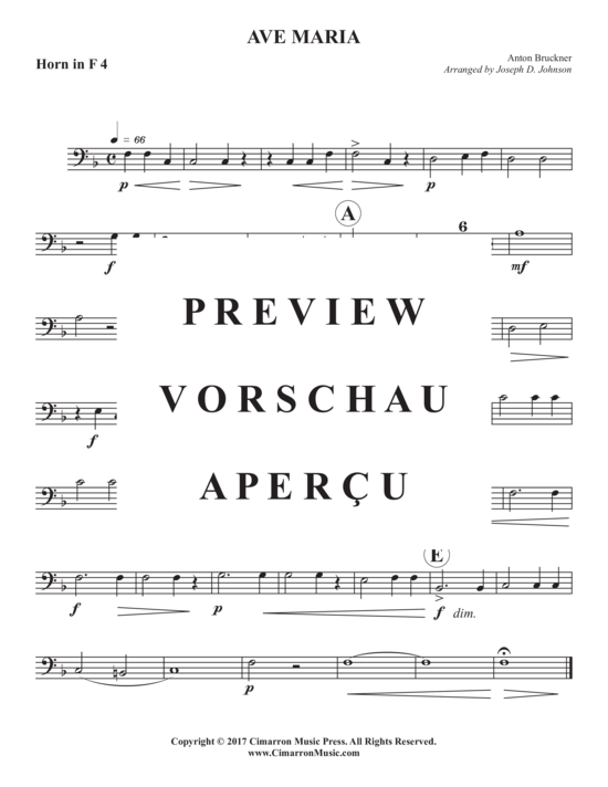 Product gallery: Page 10 of 14 Ave Maria , , (Horn ensemble 1-8 horns in F)