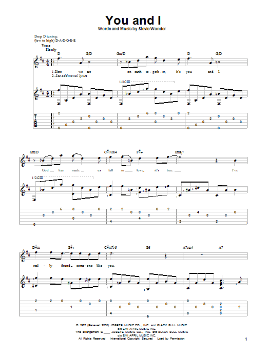 Produktgalerie: Seite 1 von 1 You And I, Stevie Wonder, Gitarre