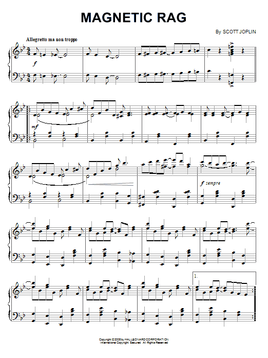 Product gallery: Page 1 of 1 Magnetic Rag, Scott Joplin